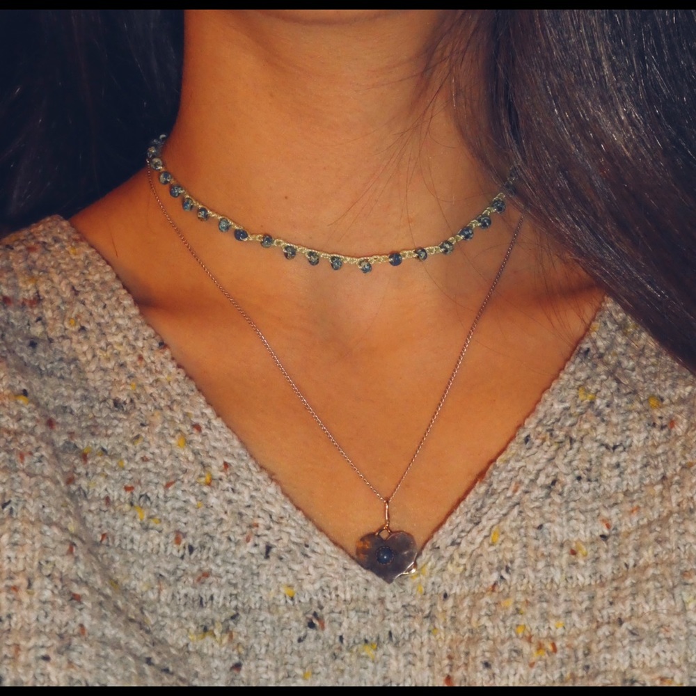 handmade crochet necklace